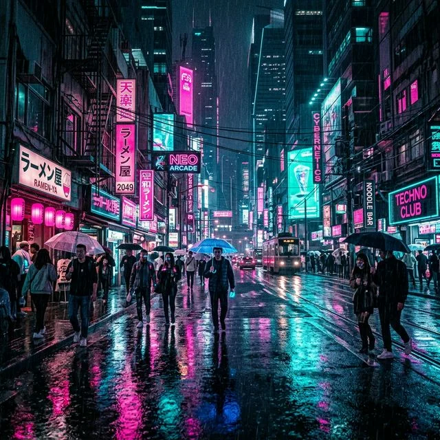 Cinematic film preset applied to a street photo